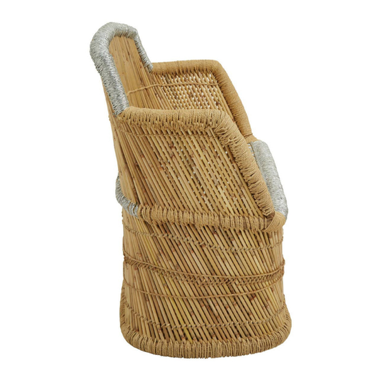 Rowan Two Seater Natural and Silver Sofa – Modern Elegance & Stylish Comfort