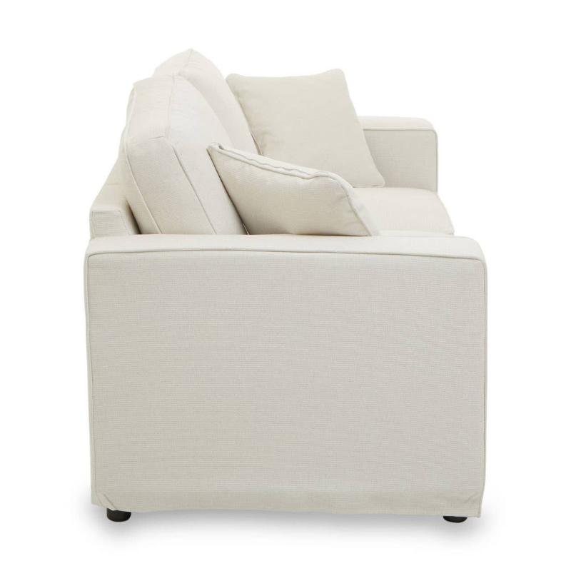 Valensole 2 Seat Cream Fabric Sofa – Modern Comfort & Stylish Design