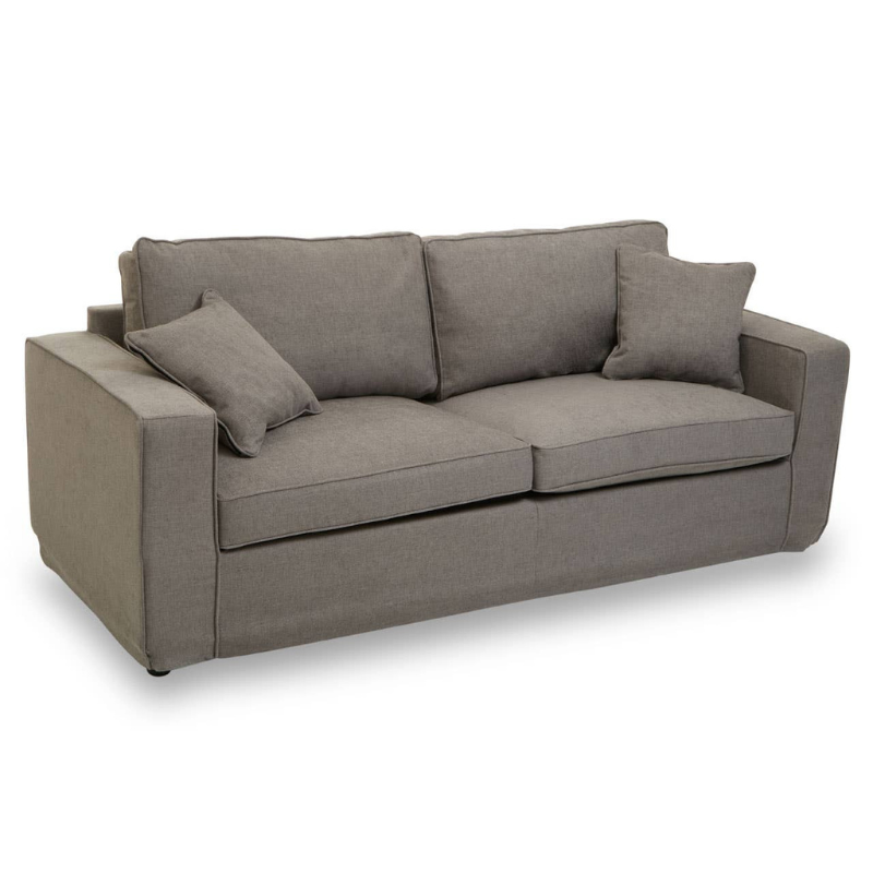 Valensole 3 Seat Grey Fabric Sofa – Modern Elegance & Everyday Comfort