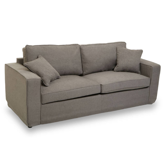 Valensole 3 Seat Grey Fabric Sofa – Modern Elegance & Everyday Comfort
