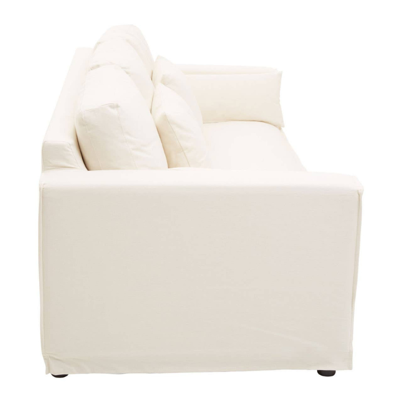 Menton 3 Seat Cream Fabric Sofa – Modern Elegance & Luxurious Comfort