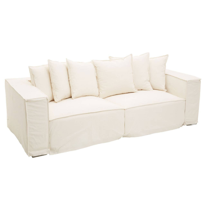 Marseille 3 Seat Cream Sofa – Modern Elegance & Luxurious Comfort