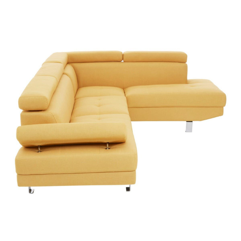 Hanover Ochre Linen Corner Sofa – Contemporary Style & Luxurious Comfort