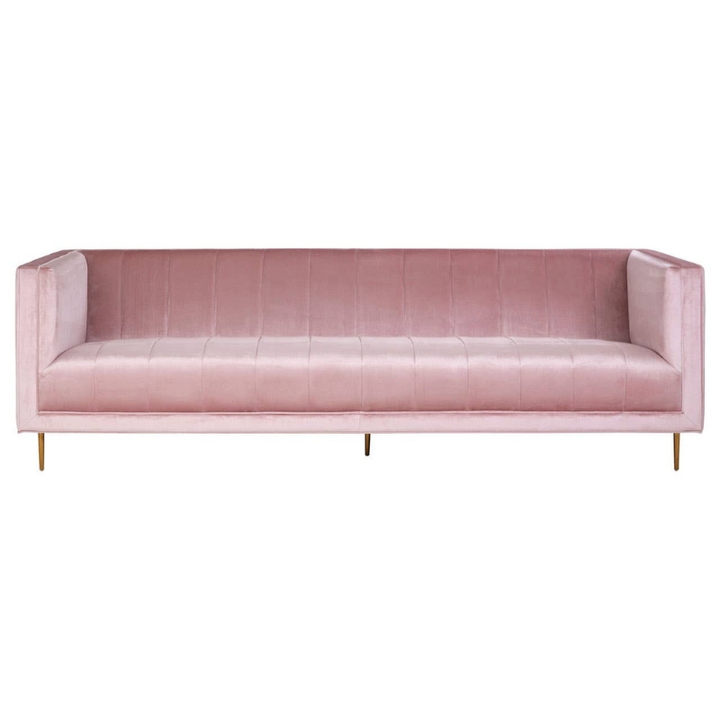 Otylia 3 Seat Pink Sofa – Contemporary Elegance & Cozy Comfort