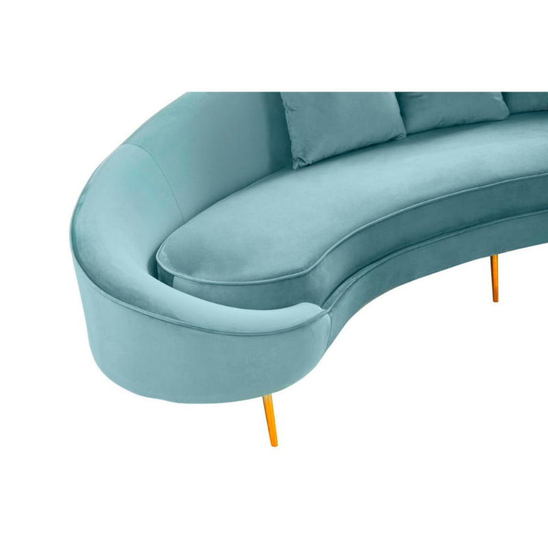 Osdin 4 Seat Light Turquoise Sofa – Modern Luxury & Spacious Comfort