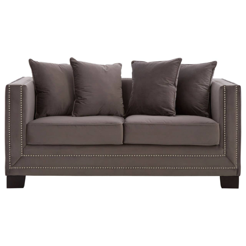 Sofia 2 Seat Viola Brown Sofa – Modern Comfort & Elegant Design