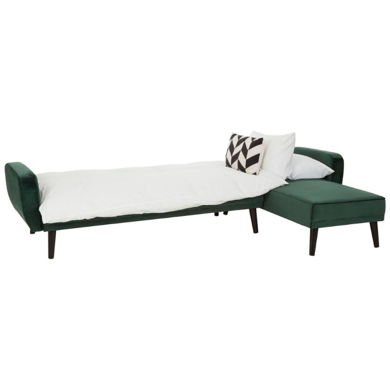 Serene 3 Seat Green Sofa Bed – Modern Comfort & Versatile Design