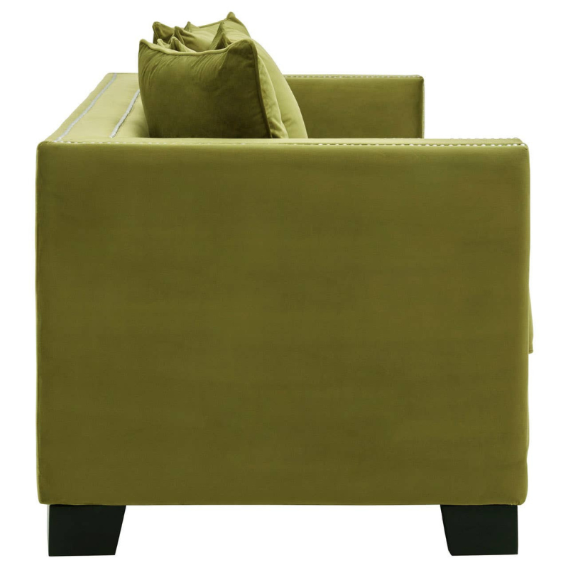 Sofia 3 Seat Moss Velvet Sofa – Modern Elegance & Luxurious Comfort