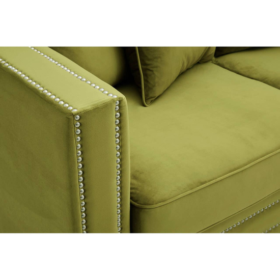 Sofia 2 Seat Moss Velvet Sofa – Contemporary Luxury & Cozy Comfort