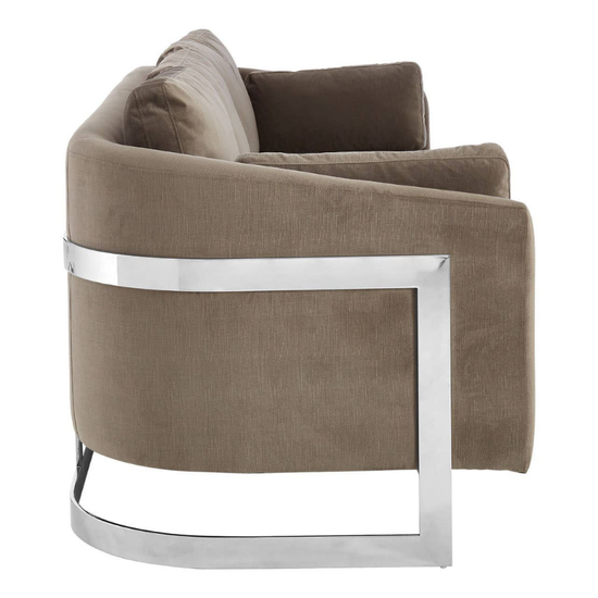 Freda Dark Grey Cotton Velvet 3 Seat Sofa – Modern Elegance & Plush Comfort
