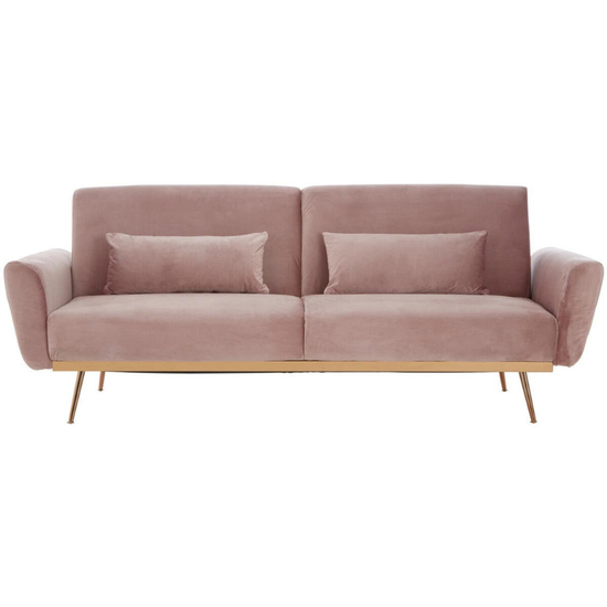 Hatton Pink Velvet Sofa Bed – Chic Style & Versatile Comfort