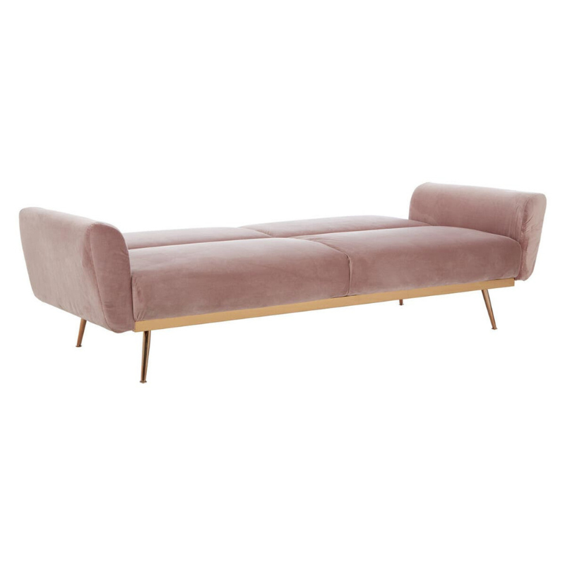 Hatton Pink Velvet Sofa Bed – Chic Style & Versatile Comfort