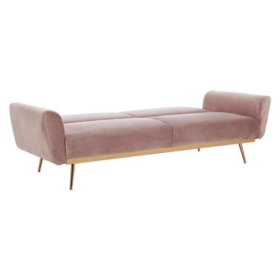 Hatton Pink Velvet Sofa Bed – Chic Style & Versatile Comfort
