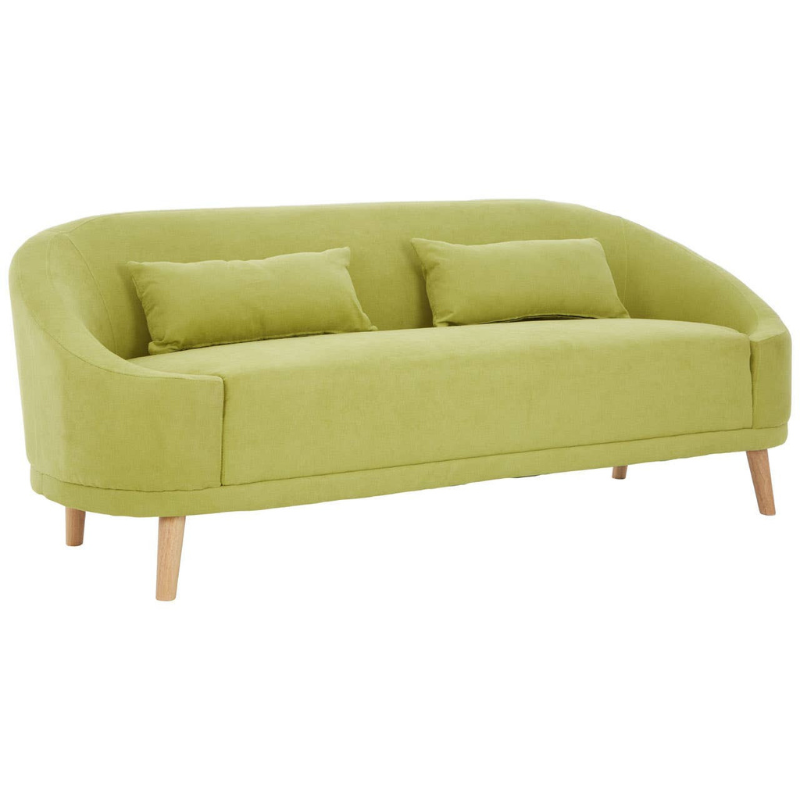 Holland Green Linen Sofa – Modern Elegance & Relaxed Comfort