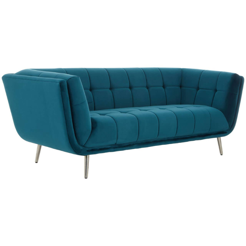 Sabine 3 Seat Green Fabric Sofa – Modern Elegance & Everyday Comfort