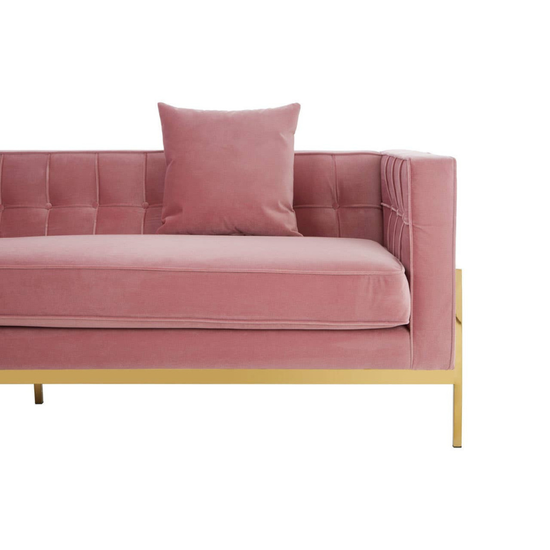 Rena 3 Seat Pink Sofa – Modern Chic & Plush Comfort