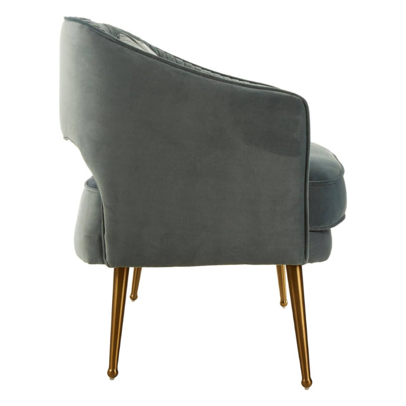 Hendricks 2 Seater Dusky Blue Velvet Sofa – Contemporary Elegance & Cozy Comfort