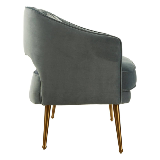 Hendricks 2 Seater Dusky Blue Velvet Sofa – Contemporary Elegance & Cozy Comfort