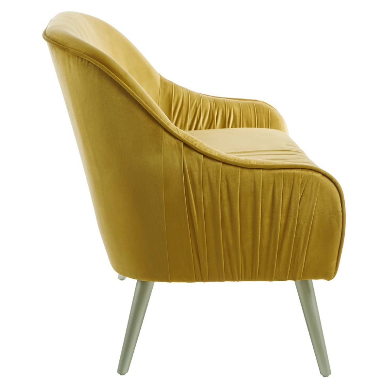 Louxor Mustard Velvet Sofa – Bold Style & Luxurious Comfort