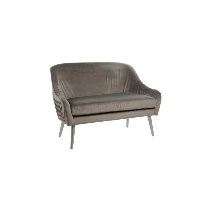 Louxor Grey Velvet Sofa – Modern Elegance & Plush Comfort