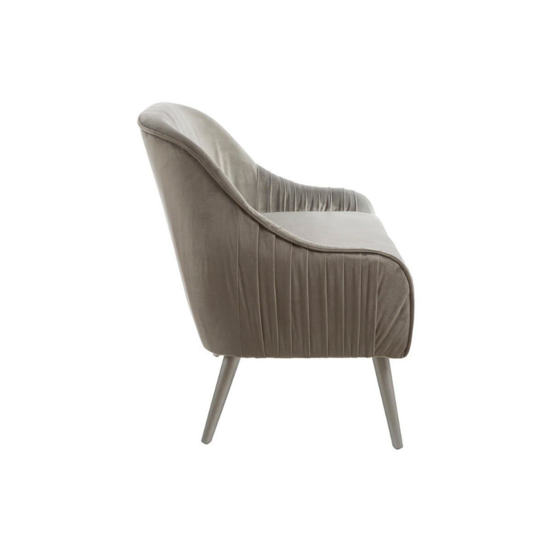 Louxor Grey Velvet Sofa – Modern Elegance & Plush Comfort
