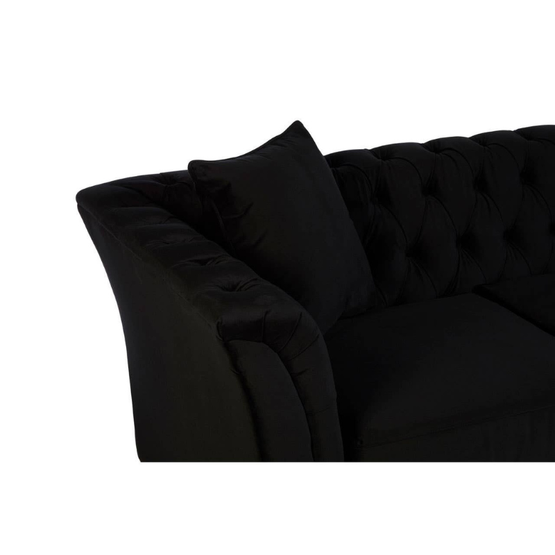 Sabrina 2 Seat Onyx Sofa – Sleek Design & Comfortable Seating
