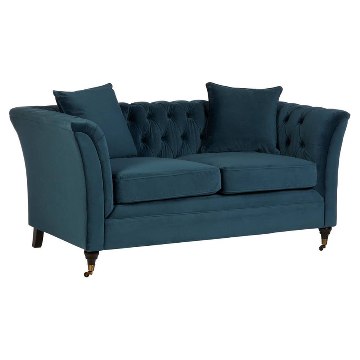 Sabrina 2 Seat Midnight Velvet Sofa – Elegant Design & Plush Comfort