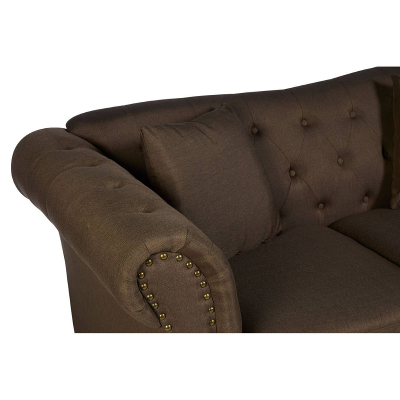 Fable 2 Seat Brown Chesterfield Sofa – Classic Charm & Luxurious Comfort