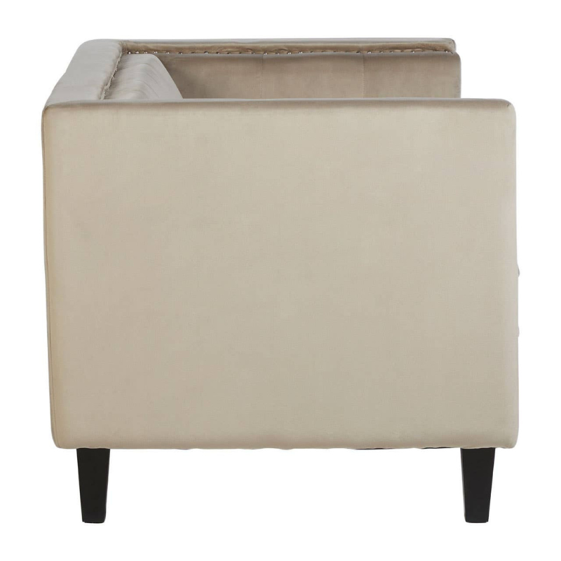 Felisa 2 Seat Mink Velvet Sofa – Elegant Design & Luxurious Comfort