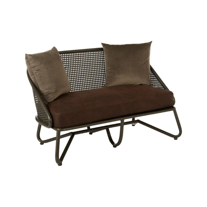 New Foundry 2 Seat Sofa with Curved Legs – Industrial Elegance & Cozy Comfort