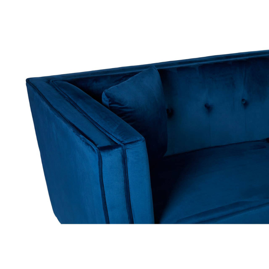 Ferris 3 Seat Navy Blue Velvet Sofa – Sophisticated Style & Luxurious Comfort