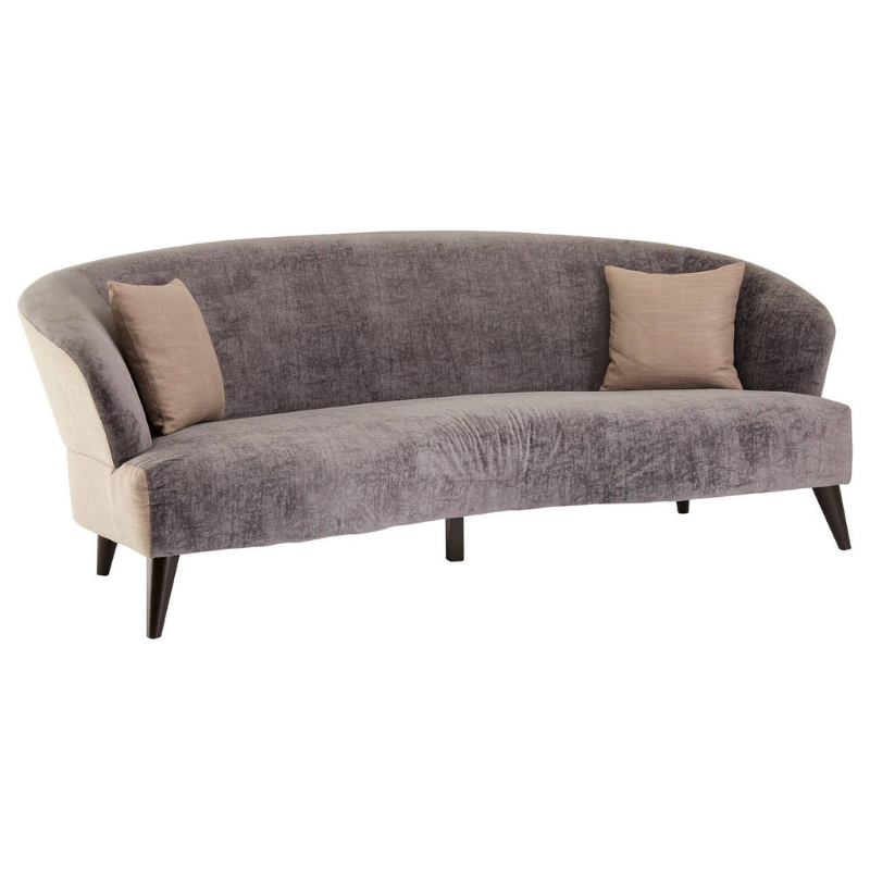 Reine 3 Seat Grey Velvet Sofa – Contemporary Style & Plush Comfort