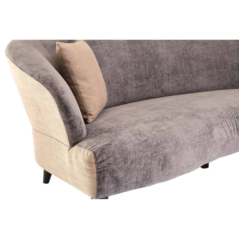 Reine 3 Seat Grey Velvet Sofa – Contemporary Style & Plush Comfort