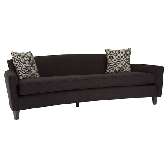 Rania 3 Seat Black Dimity Fabric Sofa – Modern Elegance & Comfortable Seating