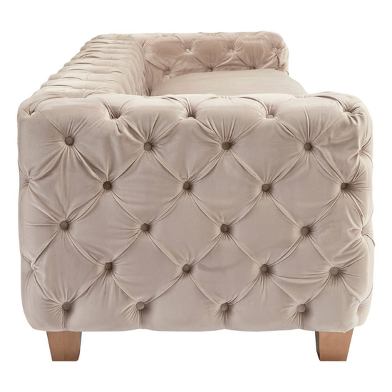 Ophelia 3 Seat Coffee Velvet Sofa – Warm Elegance & Plush Comfort