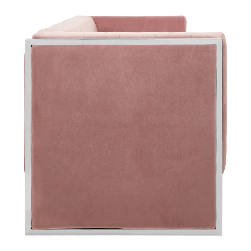 Vogue 3 Seat Pink Velvet Sofa – Chic Glamour & Luxurious Comfort