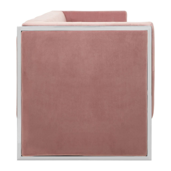 Vogue 3 Seat Pink Velvet Sofa – Chic Glamour & Luxurious Comfort