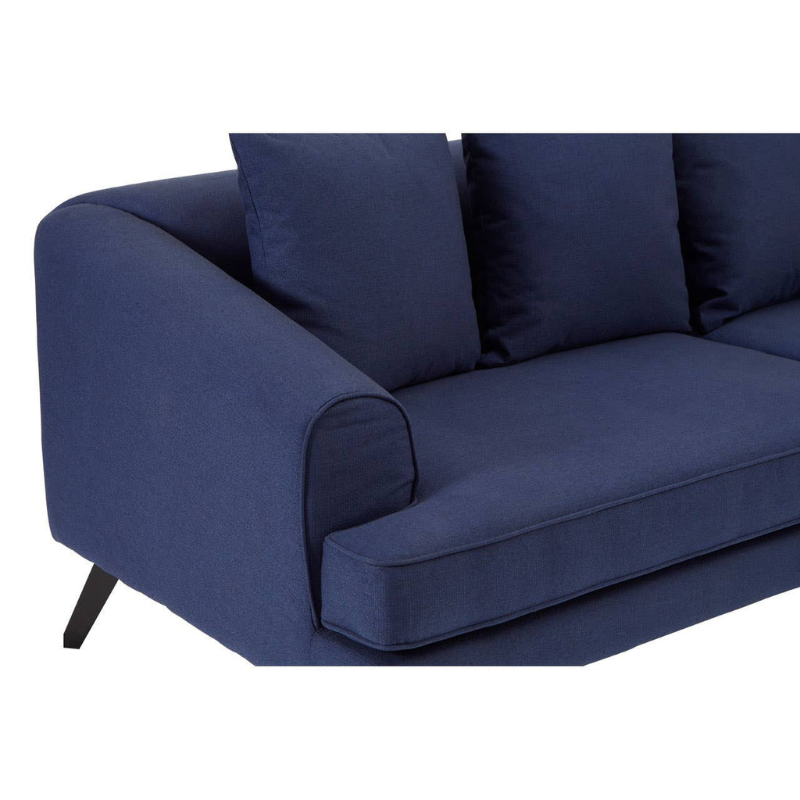 Mylo 3 Seat Navy Fabric Sofa – Contemporary Comfort & Timeless Style