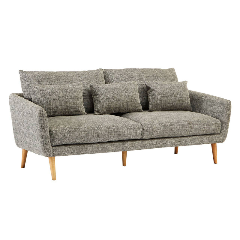 Alto 3 Seat Natural Fabric Sofa – Modern Comfort & Timeless Elegance