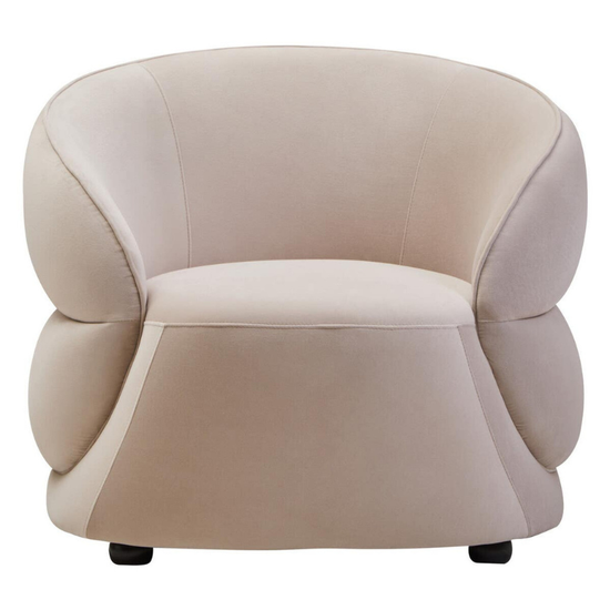 Darla Stone Velvet Curved Chair – Soft Luxury with Modern Elegance