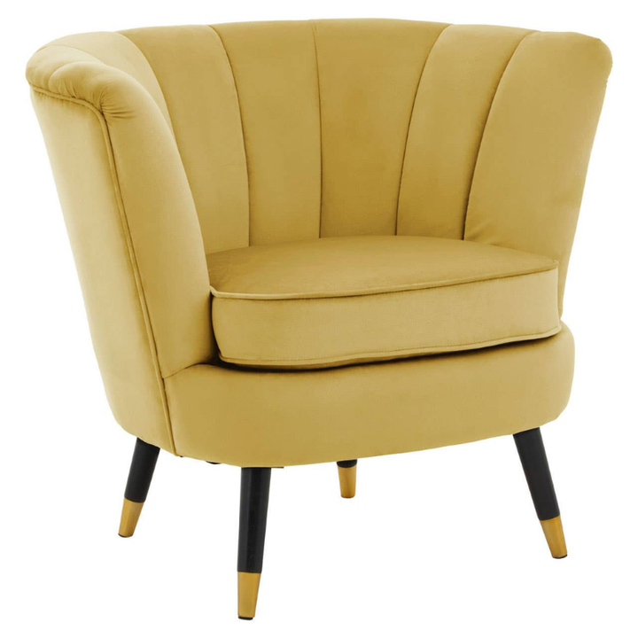 Loretta Pistachio Velvet Shell Accent Chair – Stylish Comfort with Elegant Curves
