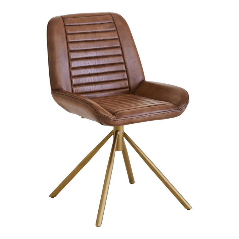 Buffalo Brown Leather Chair – Classic Design in Rich, Premium Leather
