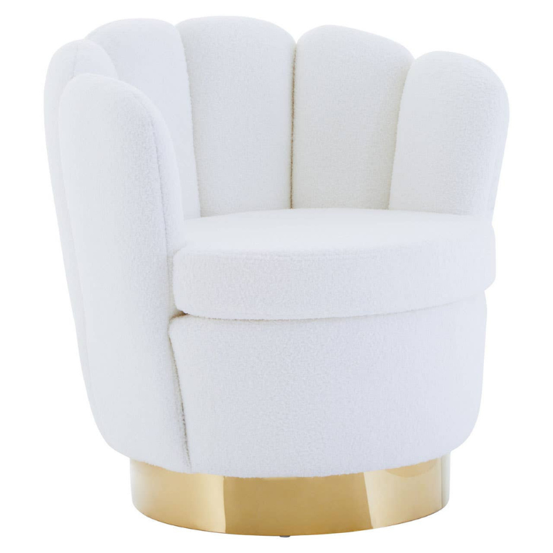 Biarritz Off White Chair – Contemporary Elegance with Soft Textured Comfort