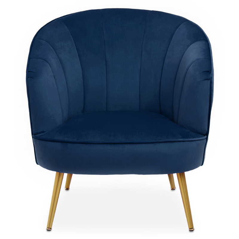 Yolanda Midnight Velvet Chair – Luxe Style in a Deep, Dramatic Finish