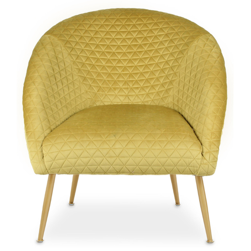 Tania Gold Velvet Occasional Chair – Luxurious Warmth with Modern Elegance
