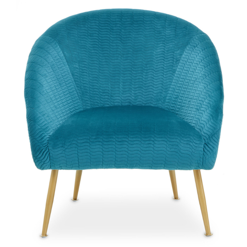 Tania Blue Occasional Chair – Contemporary Design with a Stylish Pop of Colour