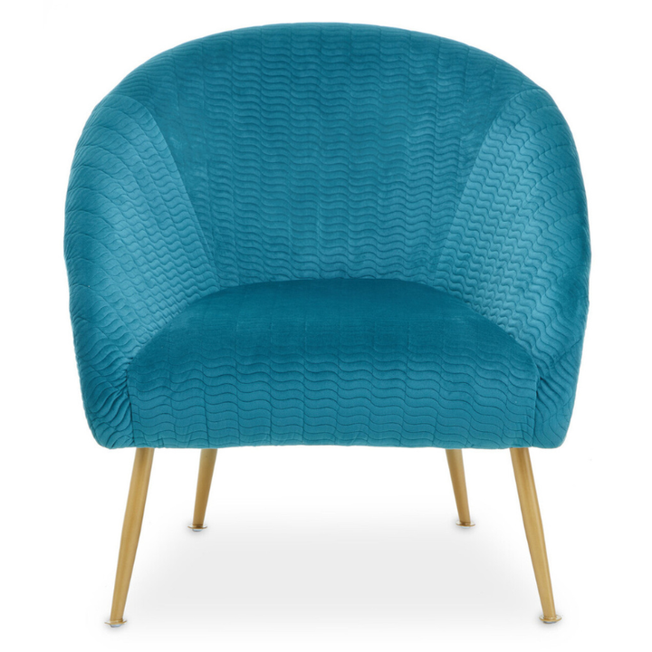 Tania Blue Occasional Chair – Contemporary Design with a Stylish Pop of Colour