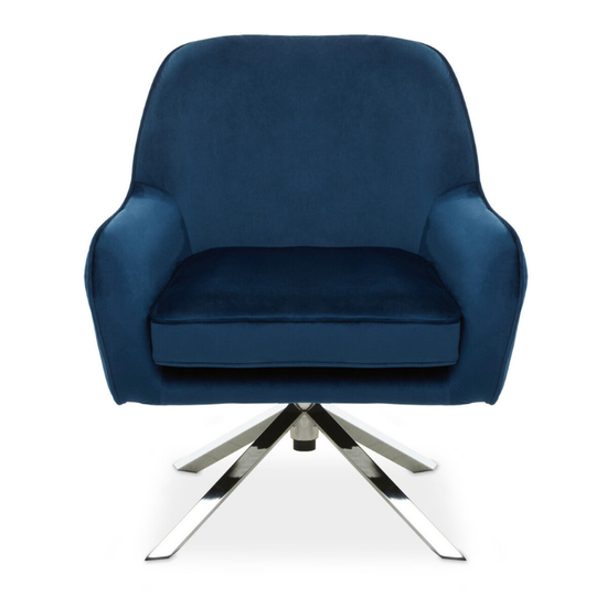 Avery Midnight Velvet Chair – Luxe Comfort with Modern Sophistication