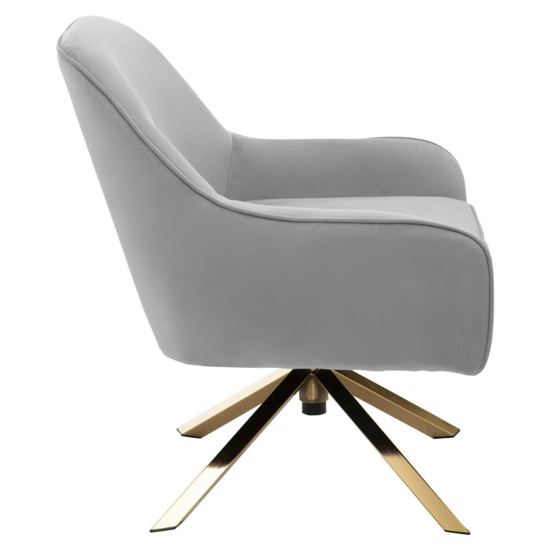 Avery Grey Velvet Chair – Modern Elegance with Plush Everyday Comfort