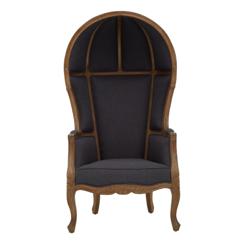 Cabra Graphite Grey Dome Chair – Contemporary Comfort with Sculptural Style